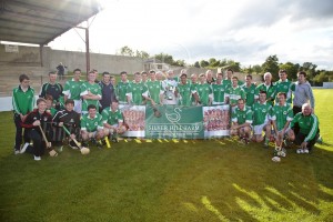 The Harps senior hurlers after winning the shield
