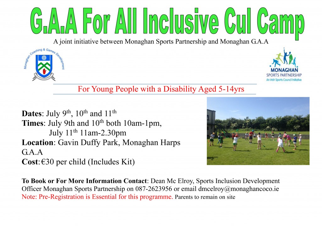GAA For All Cul Camp