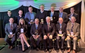 All the 2015 Mac Namee Award Winners with GAA President Aogán Ó Fearghaile