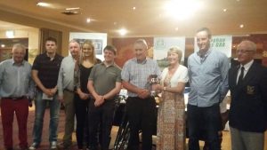 2016 Monaghan Harps Golf Classic winners with organisers, members of the Clerkin family and Ciara McPhillips of main sponsor, Barry Healy & Co. Solicitors