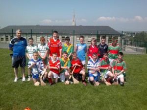 All the participants who took part in the Primary School Hurling Skils Competition