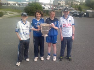 Children from Latton NS with the Anglo Celt Cup