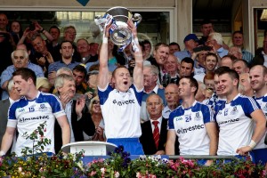 Colin Walshe raises the Anglo Celt Cup High