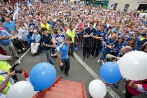 Castleblayney welcomes its local heroes home on Monday eveining.