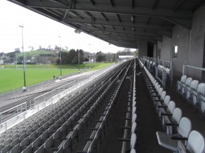 Side view of the New stand