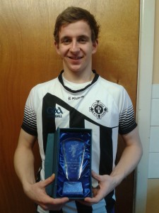 Darren Doherty with his 19&u national trophy.
