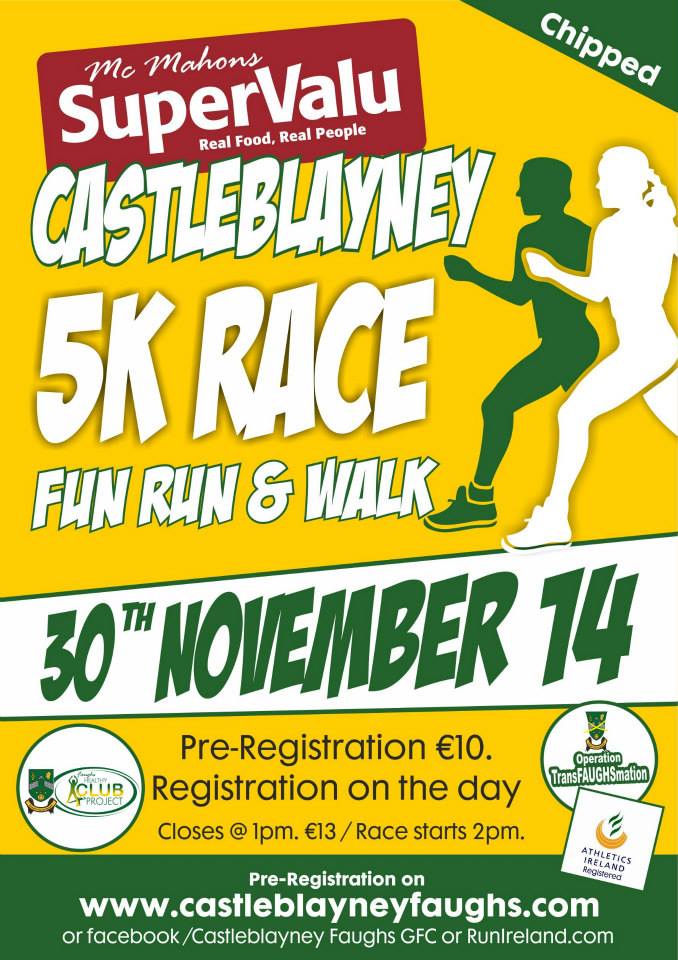 Walkers, runners and supporters – wanted for Mc Mahon Supervalu Castleblayney 5K