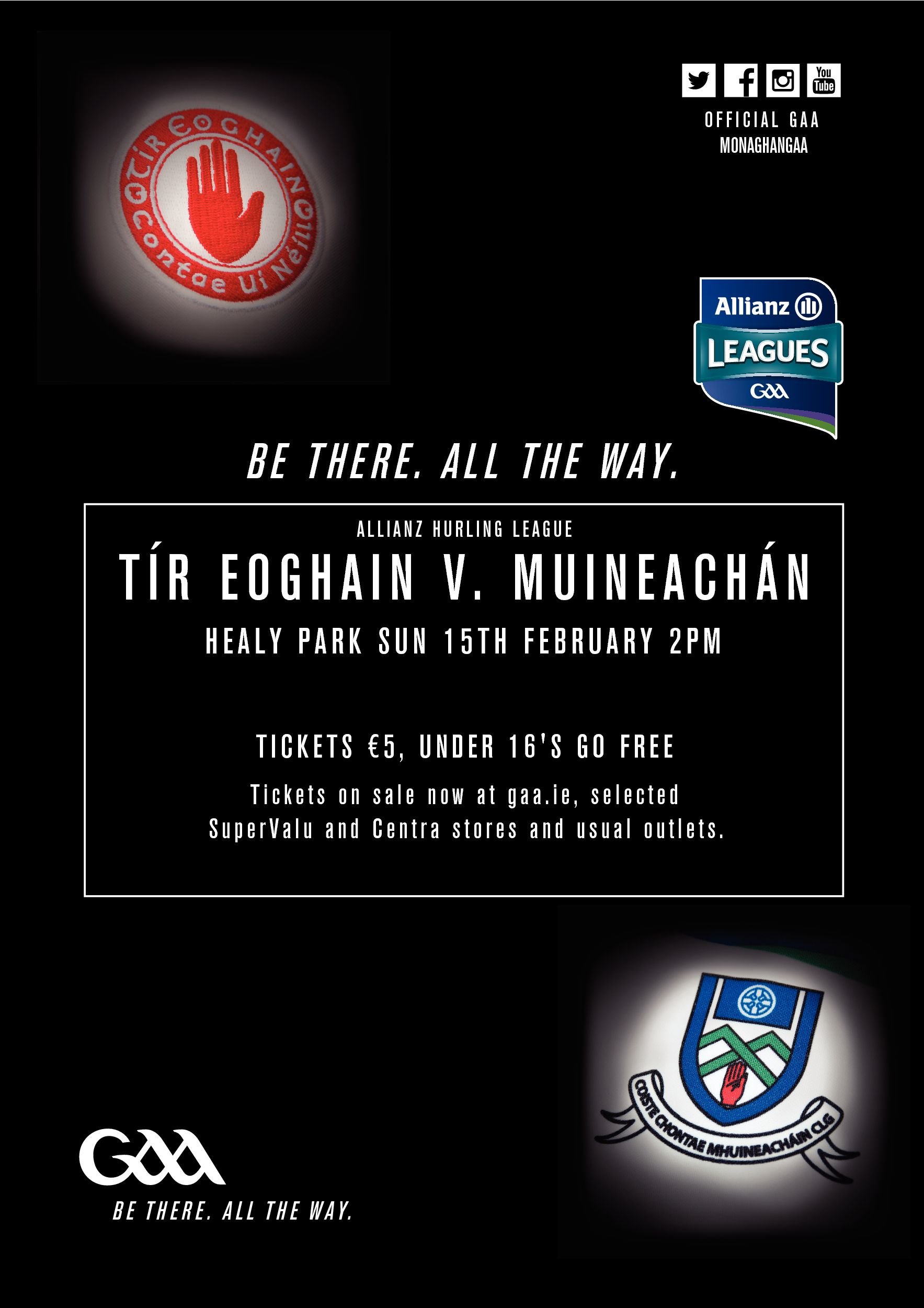 AHL Div 3A Monaghan v Tyrone Sunday at 2pm