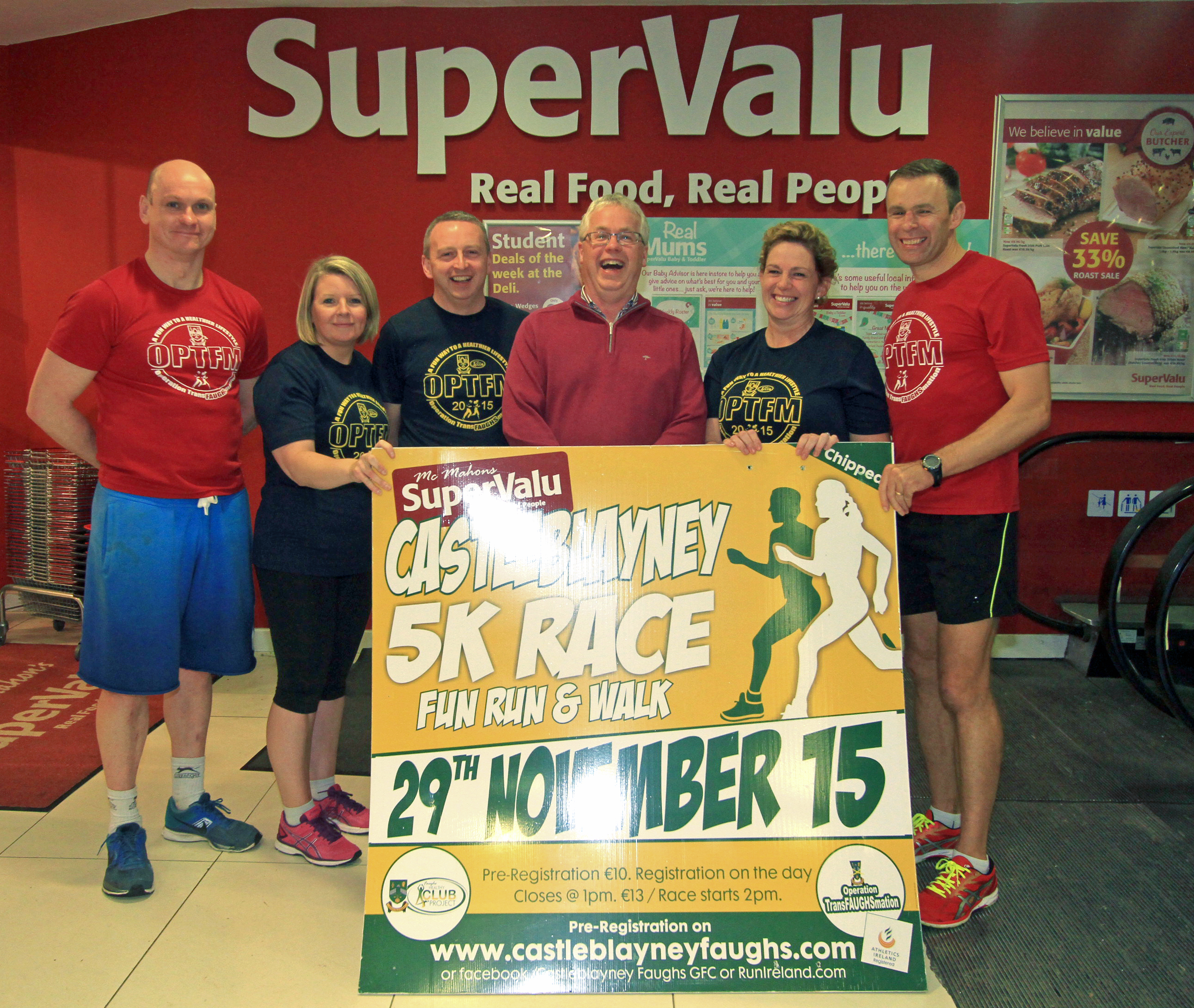 Mc Mahon’s Supervalu signs up to sponsor the 5th Castleblayney 5K Walk/Run