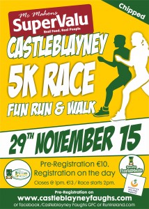 Faughs Road Race Sign 2015