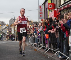 Gerry running home