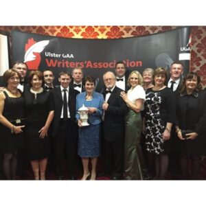 Scotstown GAA with their Ulster GAA Writers Cultural Award Photo by Mollie Mc Keever