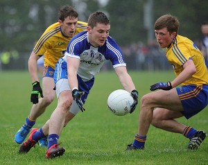 Man of the Match Dermot Malone in action v Roscommon at Kiltoom.