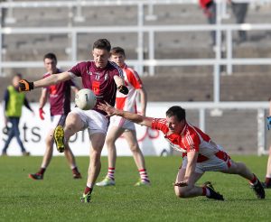 AIB Ulster Junior Football Club Championship Quarter Finals 30.10.2016 Breadgh Donal Hughes Donaghmoyne Cillian Coleman Pic Philip Walsh