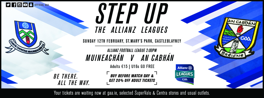 Buy Early and Save – Monaghan v Cavan – Sunday in Blayney