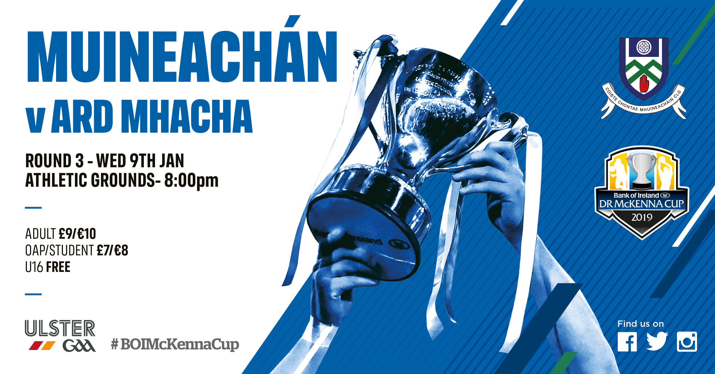 Bank of Ireland Dr McKenna Cup Monaghan V Armagh –  Round 3