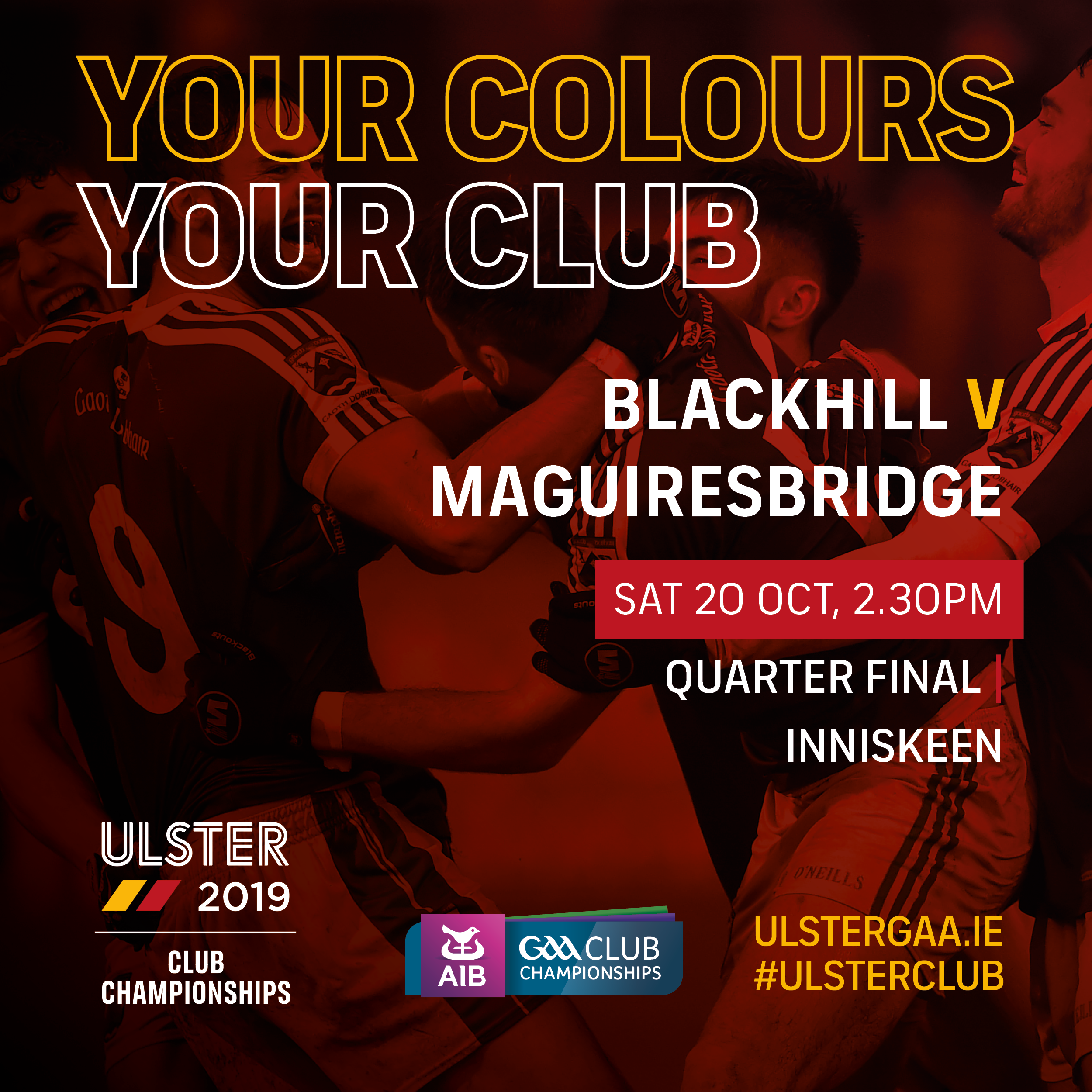 Blackhill’s Ulster Club Championship Journey begins – purchase your ticket online today