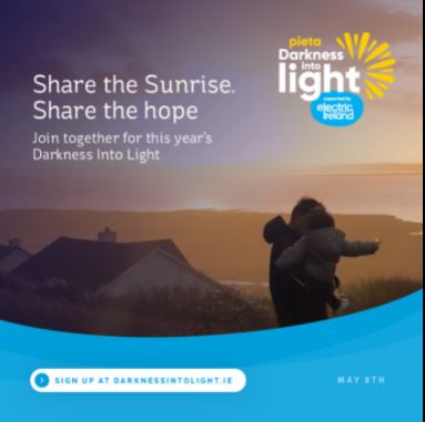 Countdown is on for the 2021 Darkness into Light #Sharethehope