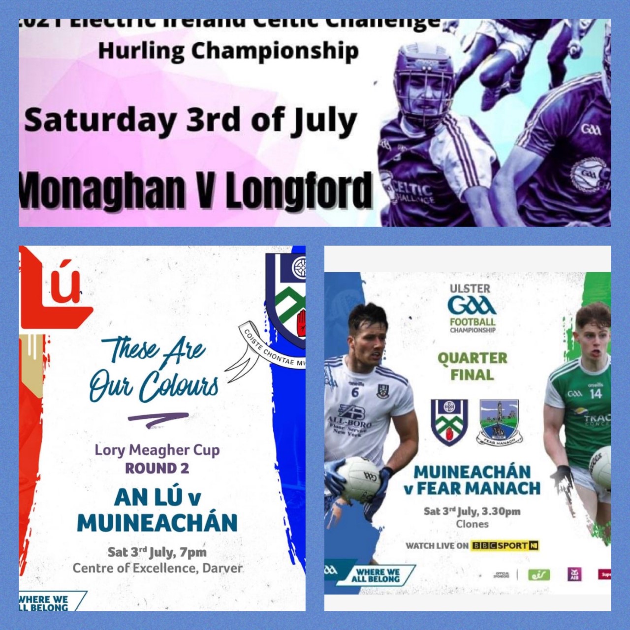 Action Packed Day for our Monaghan GAA Footballers and Hurlers