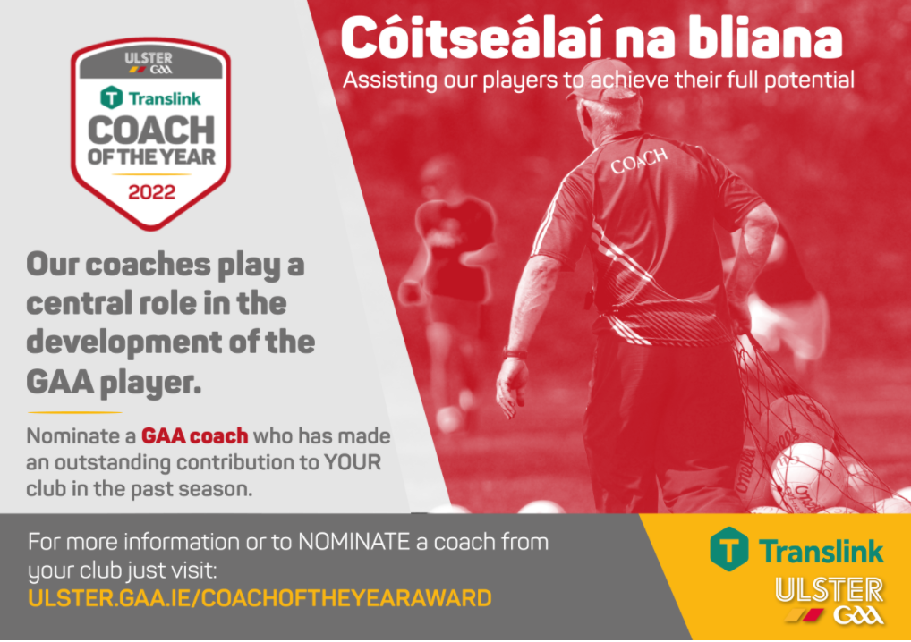 Translink Ulster GAA Coach of the Year