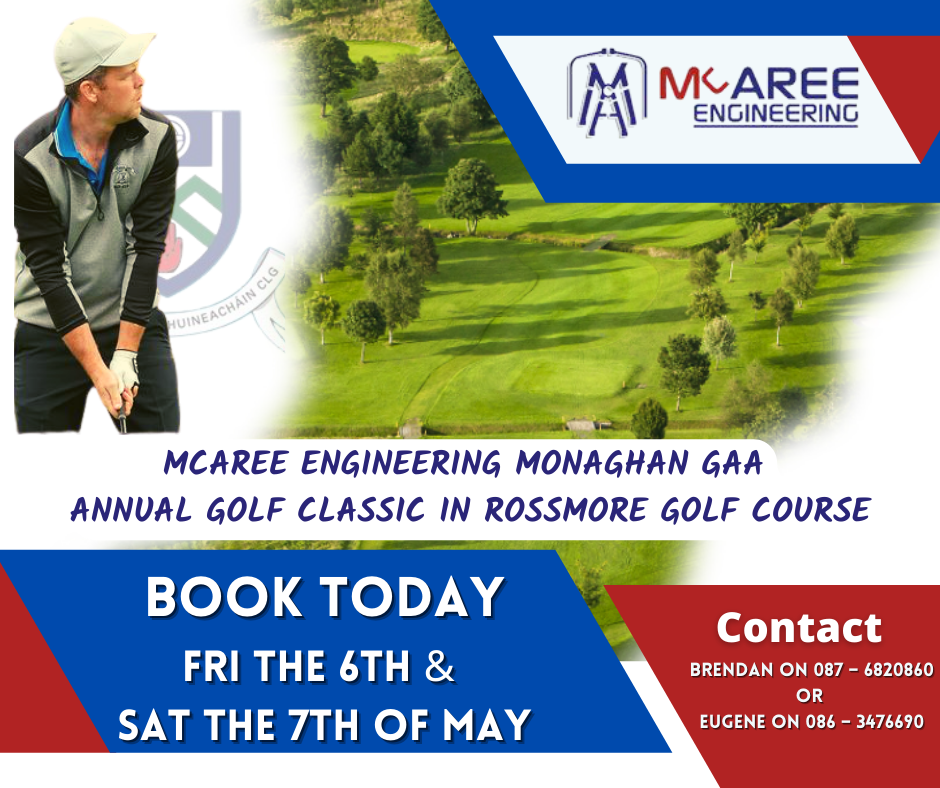 Countdown is on for the 2022 McAree Engineering Monaghan GAA Annual Golf Classic