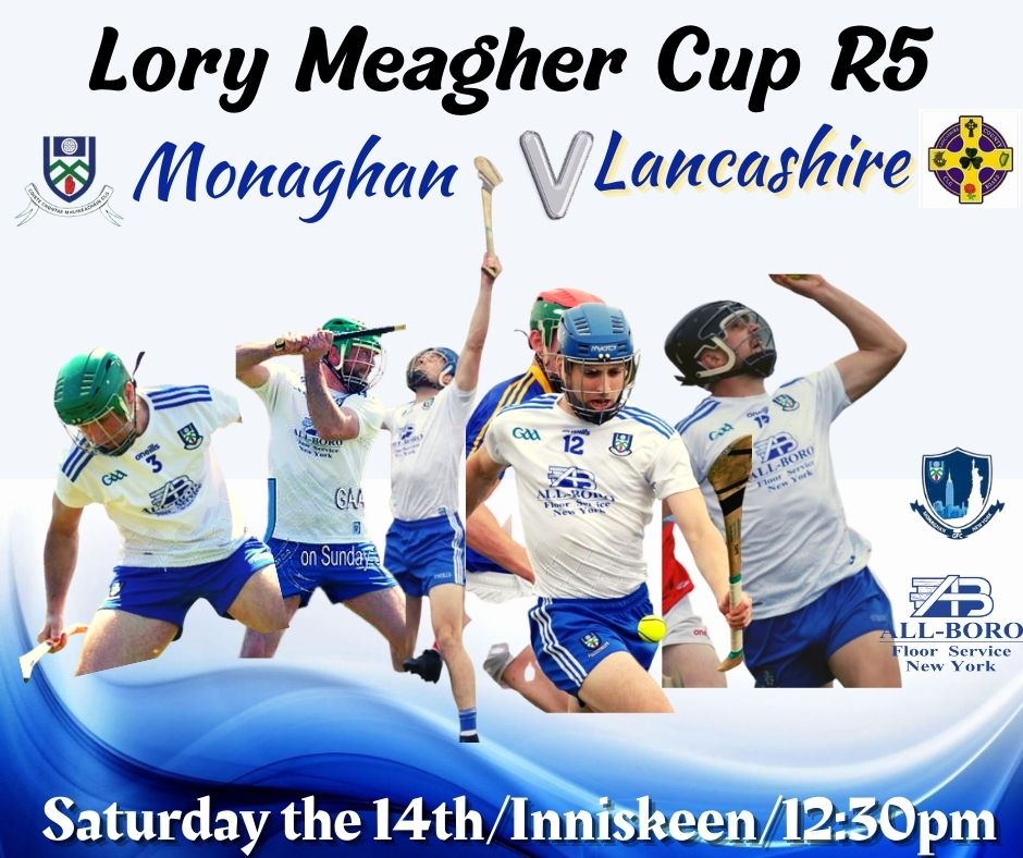 Good luck to our Senior Hurlers today in the Lory Meagher Championship  – Inniskeen 12:30