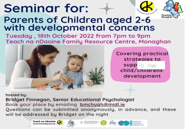 FREE seminar offered by Parenting Monaghan