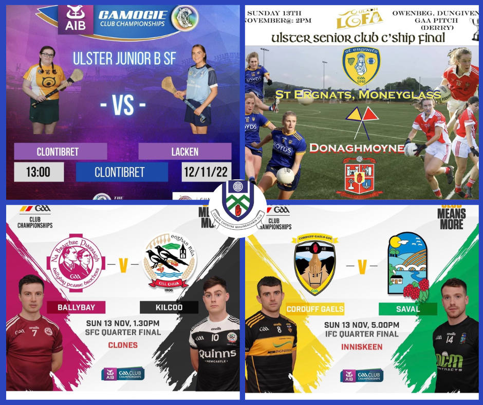 Action Packed weekend of ALL TICKETED Men, Ladies and Camogie GAA Ulster Competitions