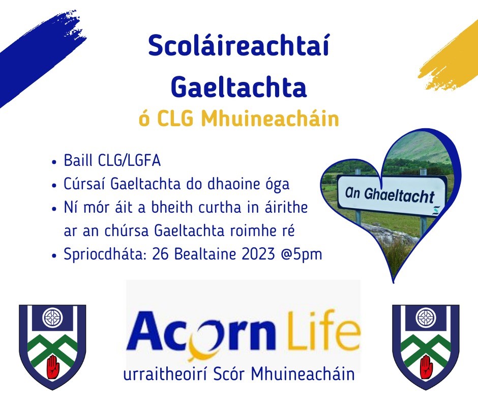 2023 Monaghan GAA Gaeltacht Scholarship Scheme
