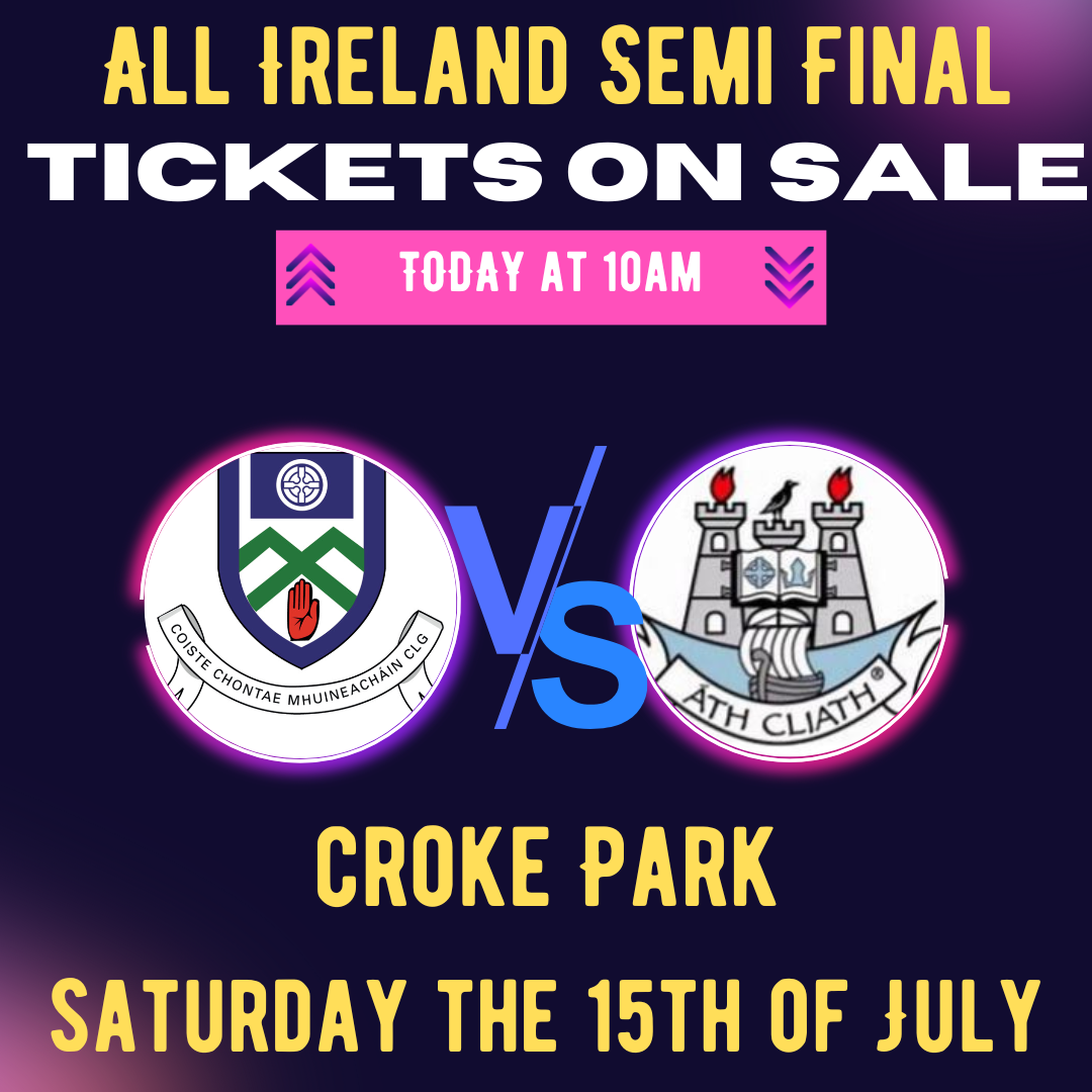 All Ireland Semi Final Tickets on Sale at 10am today