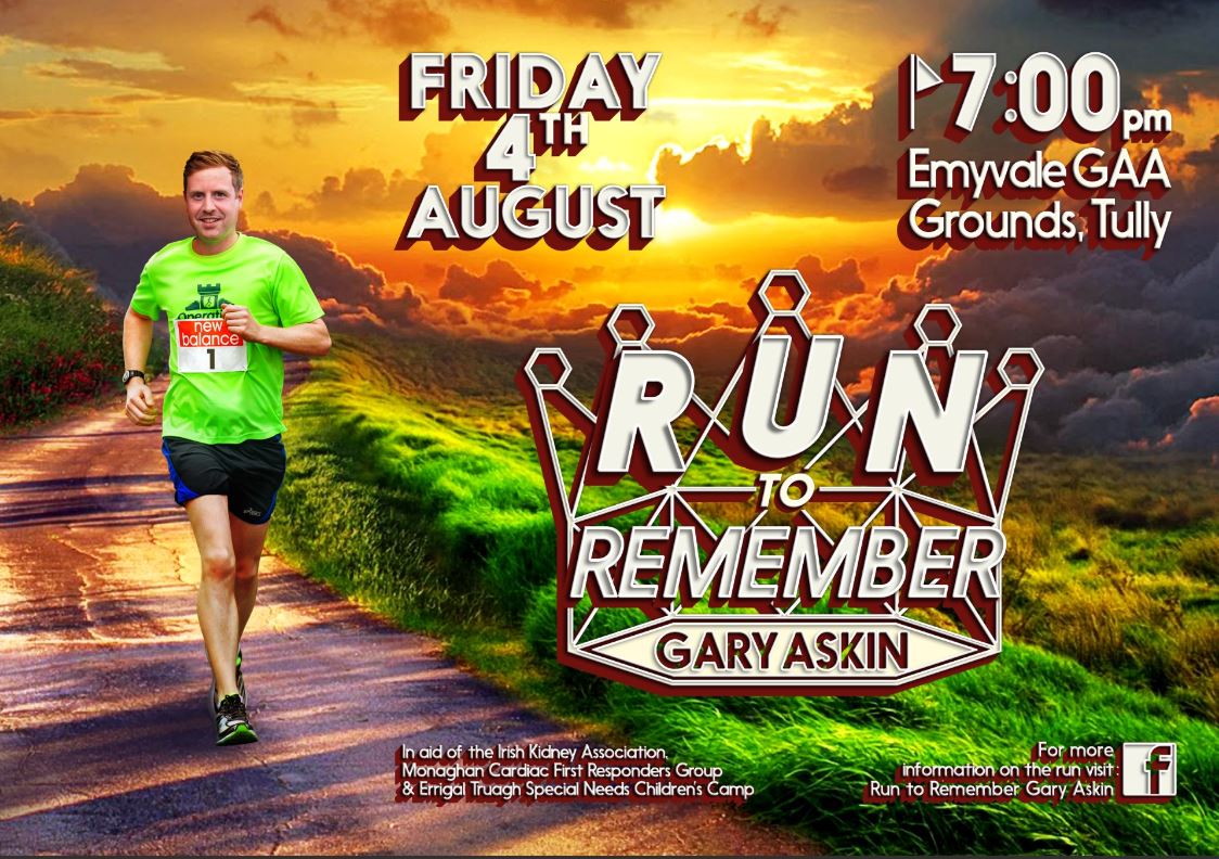 Run to Remember Gary Askin – Tomorrow