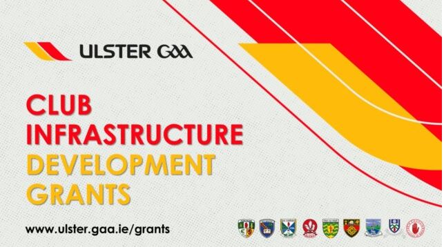 DEADLINE REMINDER 2023 Ulster GAA Club Infrastructure Development Grants – Closing on Friday 3rd November